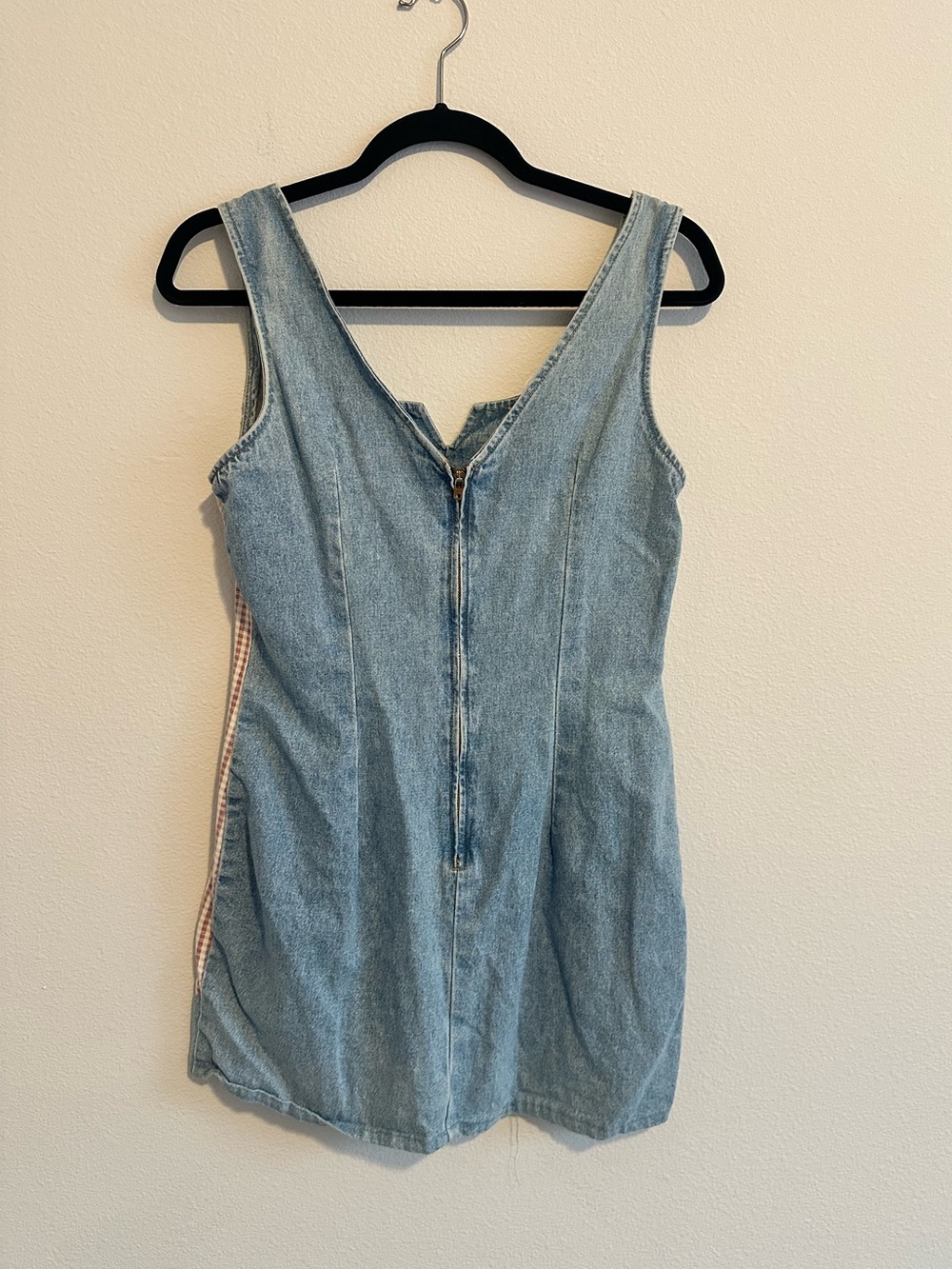 Vtg 90’s Paris Blues Y2K Patchwork Denim Mini Dress Floral Coquette Size 6 US - Picture 2 of 5